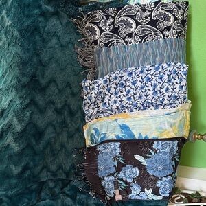 Floral and Paisley Patterned Scarves